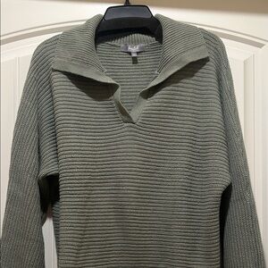 Marled Women's Olive Sweater - Crew Neck